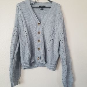 Forever 21 Gray Cardigan